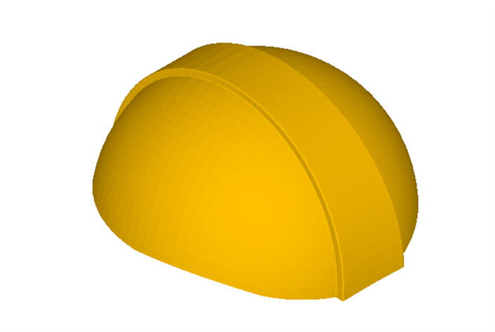 衝撃吸収ライナーのFEMモデル